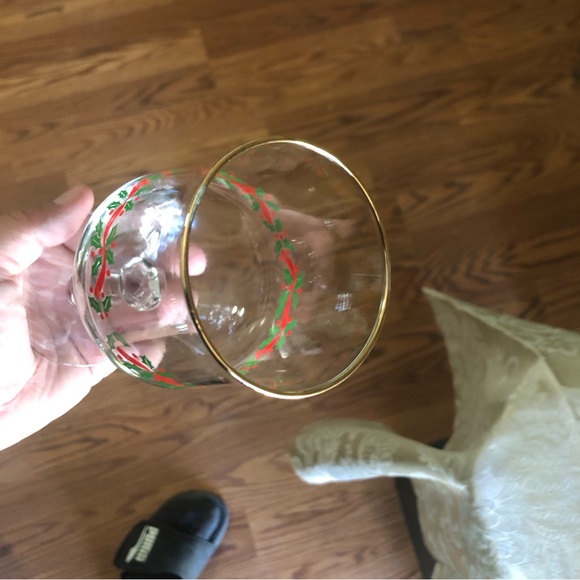 (4) Libbey holiday Xmas 🎄 glass wine/goblets - Picture 10 of 11